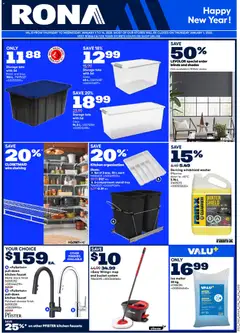 Preview of Rona weekly flyer from shop Rona valid from 01.01.2026