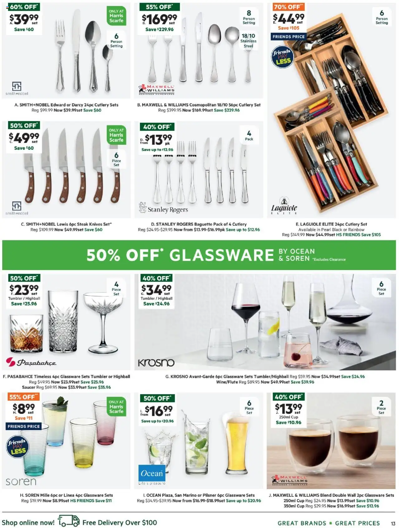 Harris Scarfe catalogue - valid from 19.09.2025 | Page: 13 | Products: Cutlery, Glassware, Steak