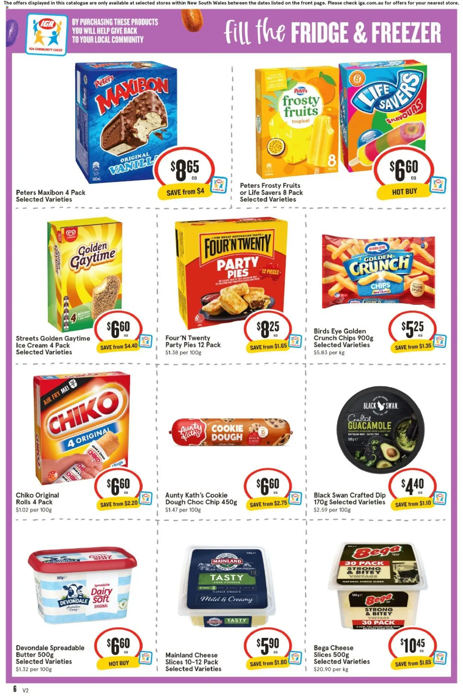 IGA catalogue - valid from 18.03.2026 | Page: 6 | Products: Dairy, Honey, Pepsi, Sugar