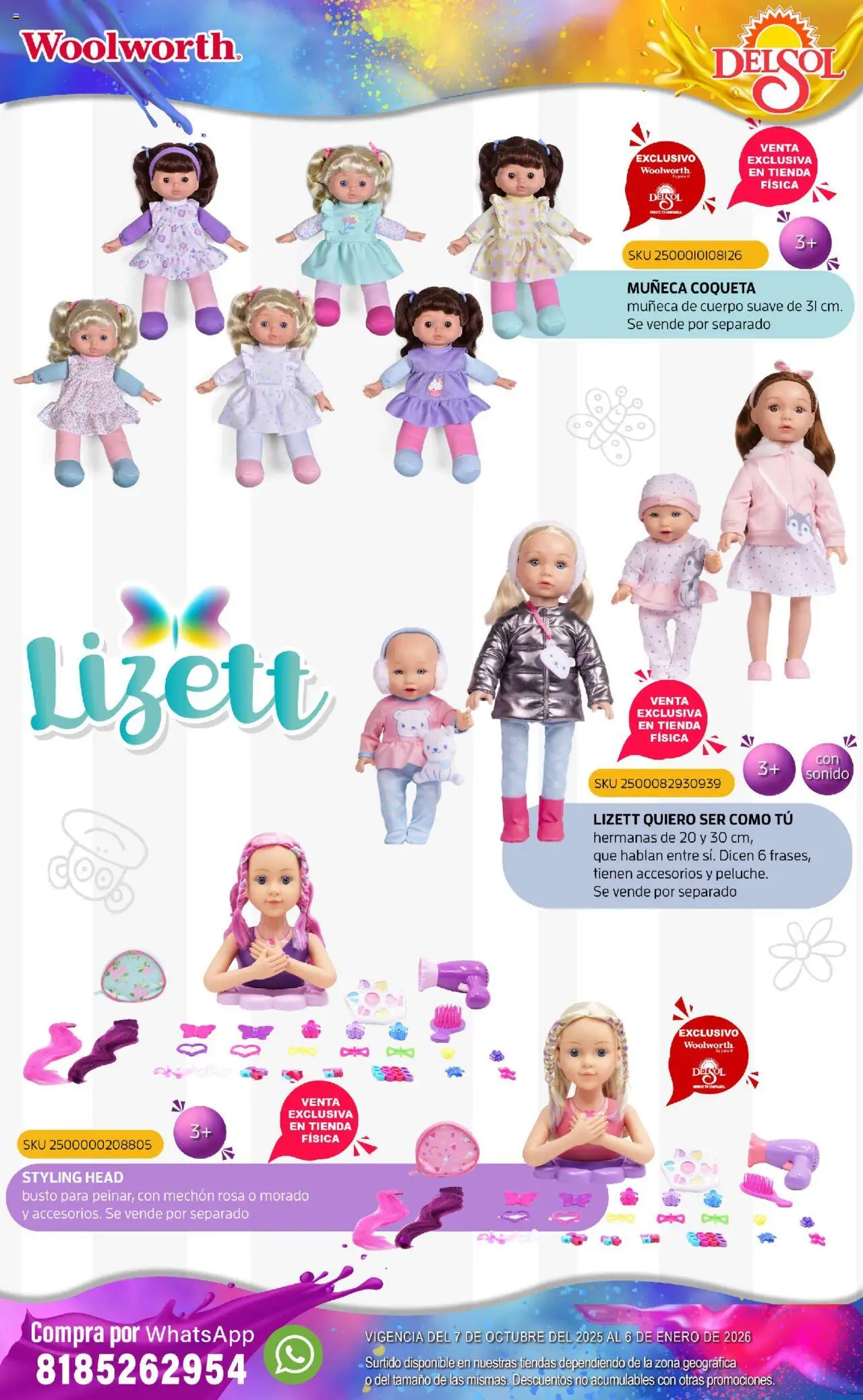 Nuevas ofertas de Del Sol y Woolworth válidas en toda la República Mexicana desde el 07.10.2025. ¡Encuentra las mejores ofertas en Del Sol y Woolworth - Catálogo Castillo Del Juguete! | Página: 78