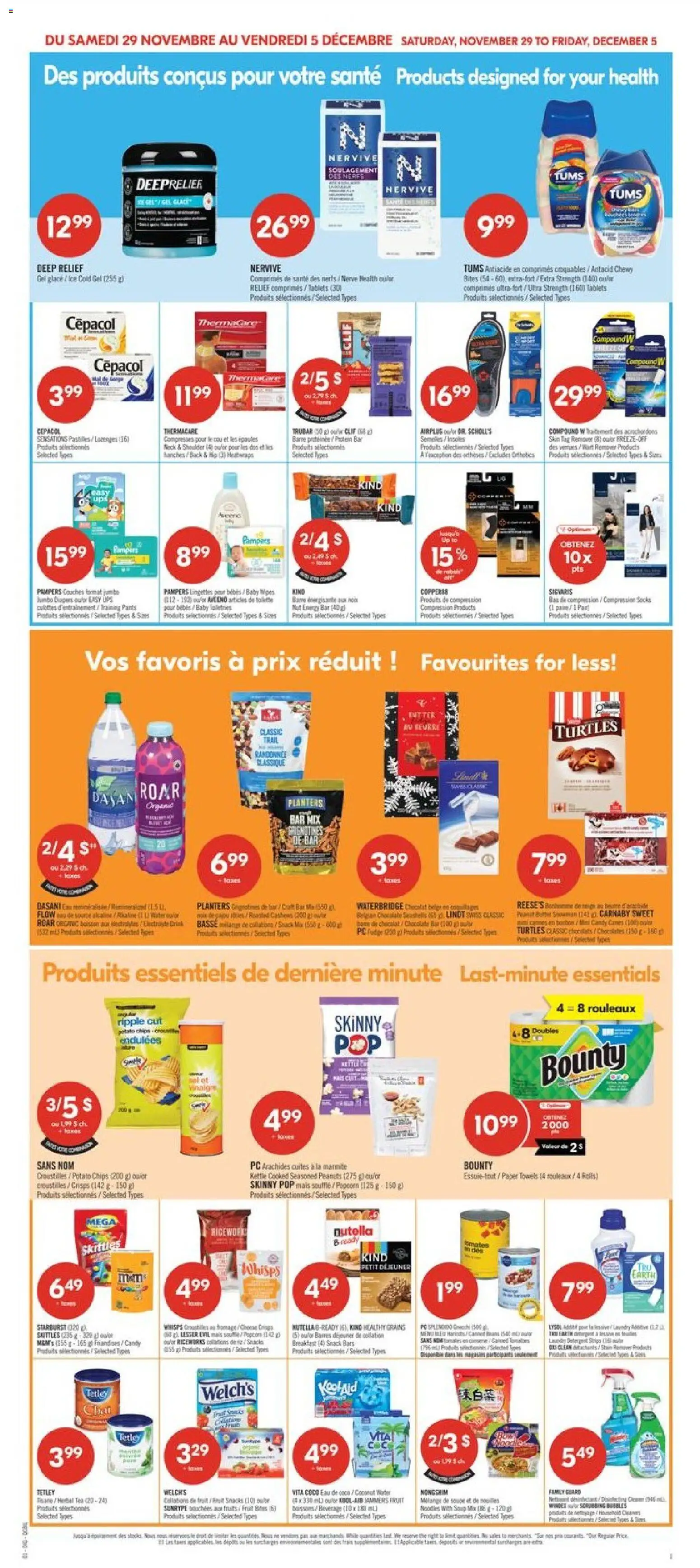 Pharmaprix flyer valid from 29.11.2025 | Page: 18 | Products: Tea, Chocolate, Socks, Tomatoes