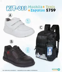 Vista previa de Cklass catálogo Especial Regreso a Clases, nuevo folleto de la tienda, válido en México a partir del 05.12.2025 | Página: 69 | Productos: Tenis, Zapatos, Mochila, Cinta