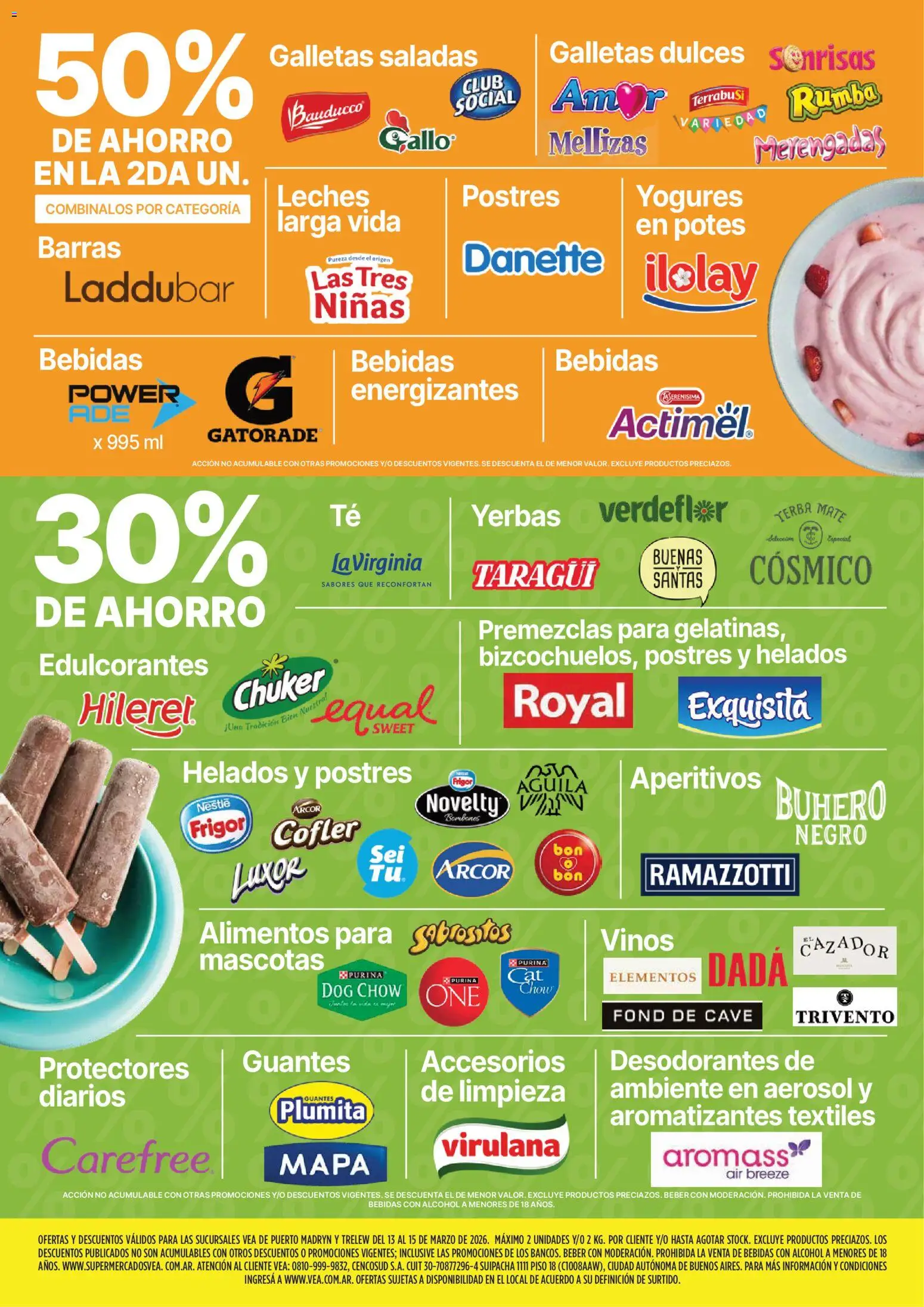 Vea - Ofertas fds Chubut │ válido desde el 13.03.2026 | Página: 5 | Productos: Mate, Yerba, Guantes, Galletas