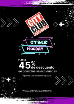 Vista previa de City Club Cyber Monday, nuevo folleto de la tienda, válido en México a partir del 01.12.2025