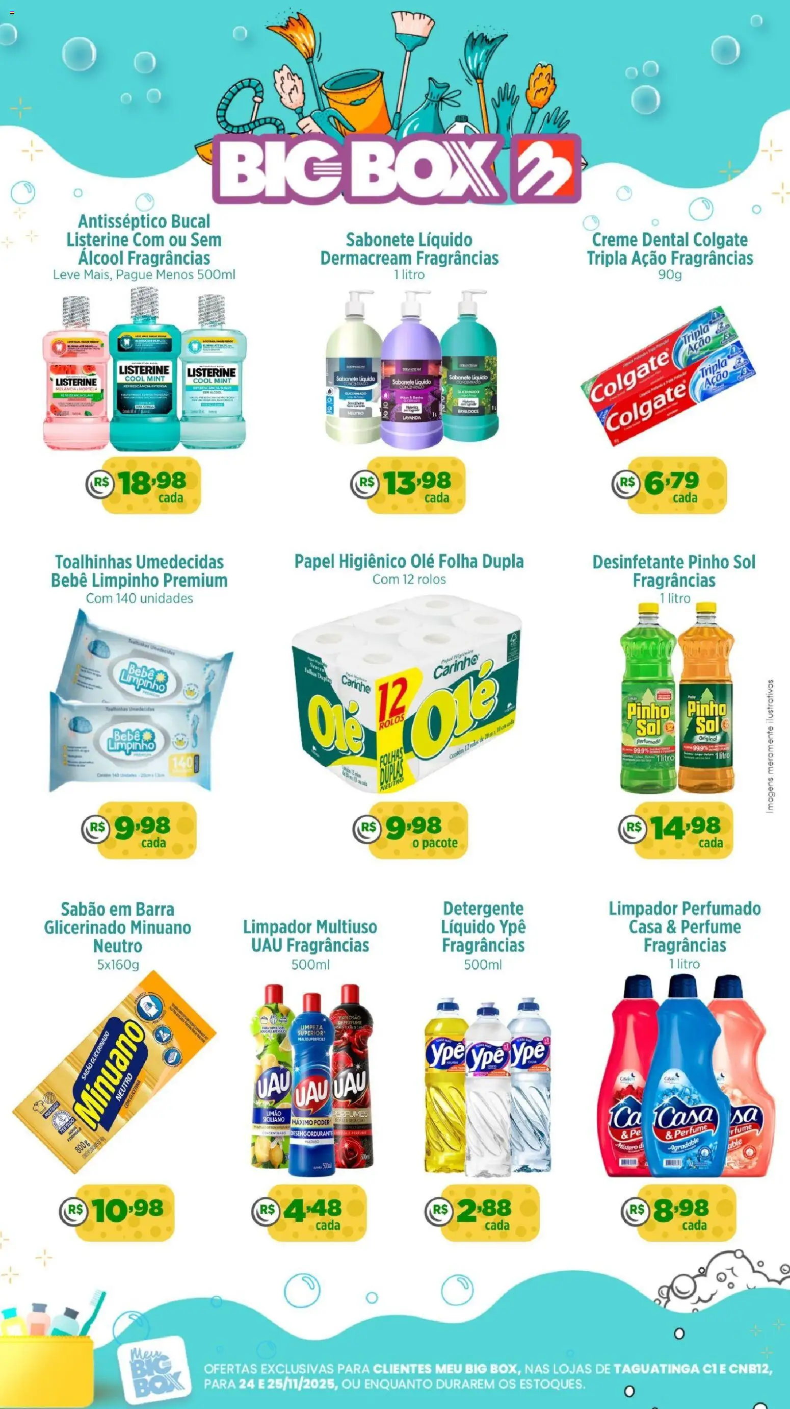 Big Box Folheto - válido de 24.11.2025 | Página: 1 | Produtos: Sabão em barra, Detergente, Creme, Sabonete líquido