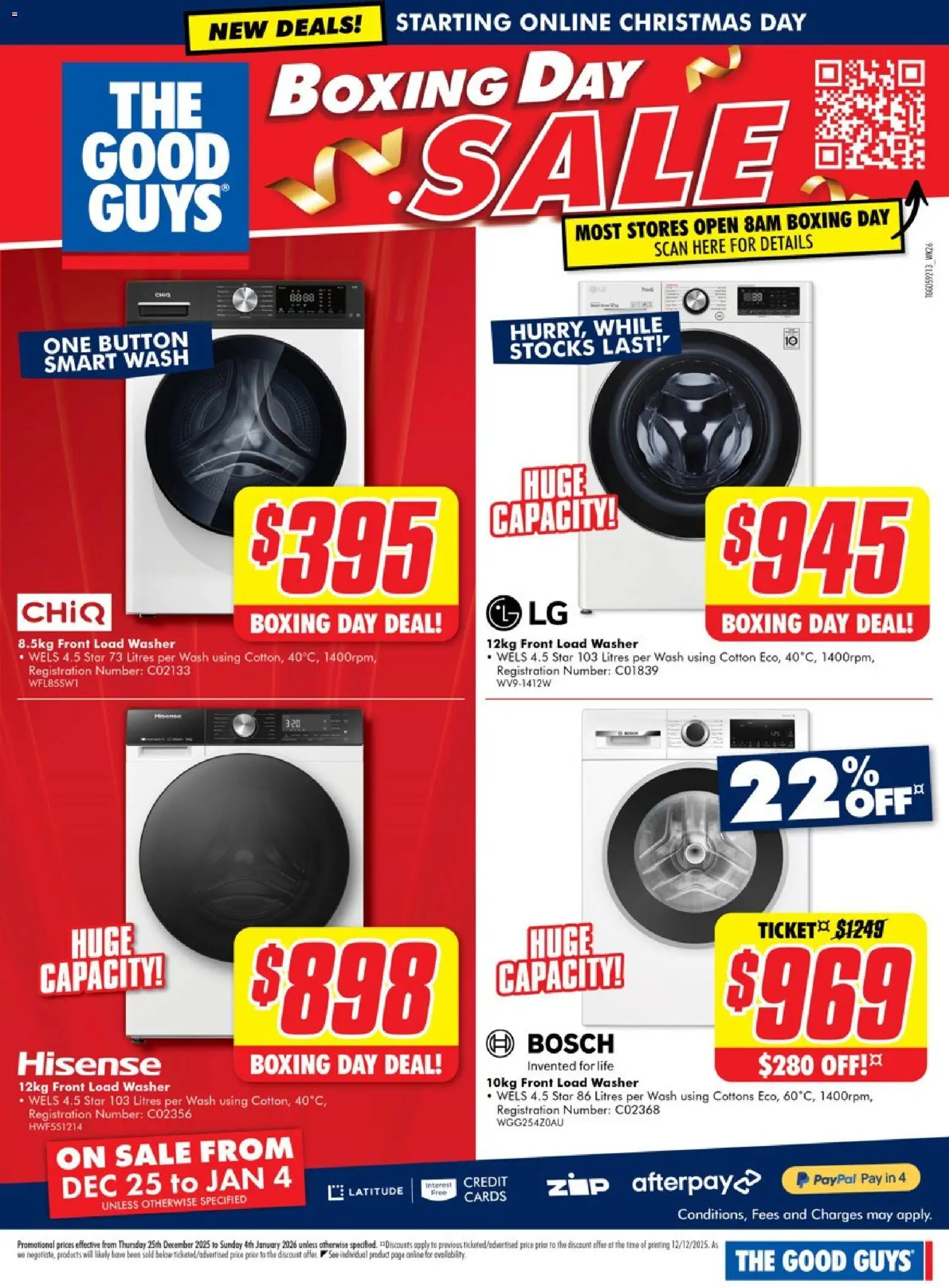 The Good Guys catalogue - valid from 24.12.2025 | Page: 9 | Products: Washer