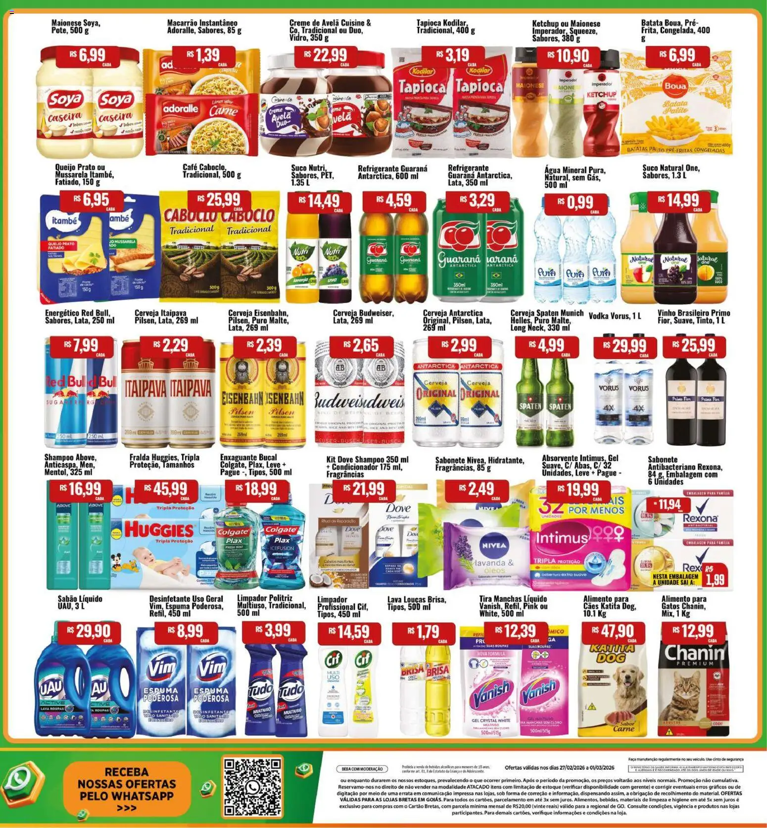 Bretas Folheto - válido de 27.03.2026 | Página: 2 | Produtos: Energético, Tapioca, Macarrão, Macarrão instantâneo