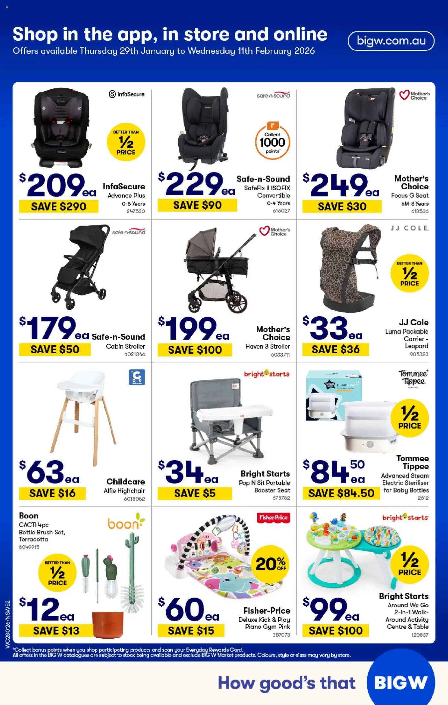 Big W catalogue - valid from 29.01.2026 | Page: 4 | Products: Table, Brush, Portable