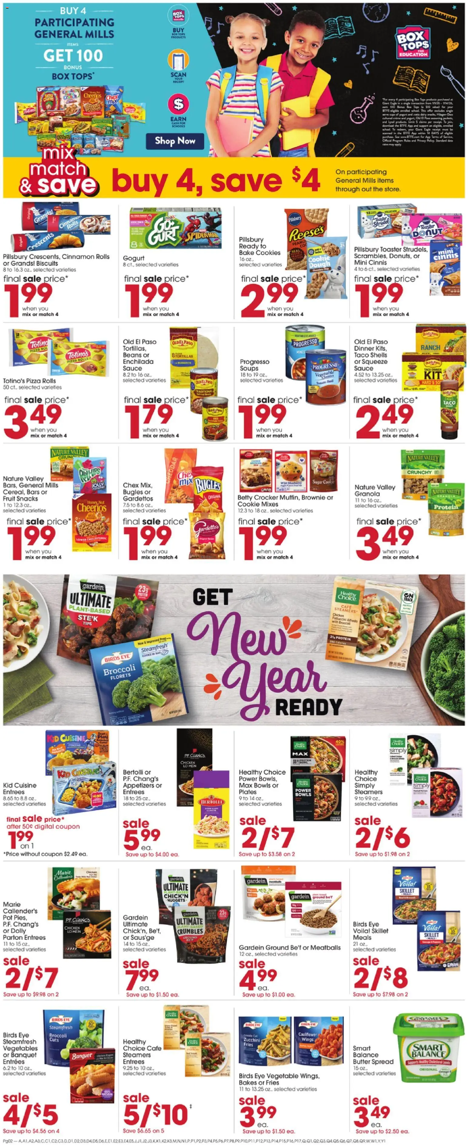 Giant Eagle Weekly Ad - valid from 01.01.2026 | Page: 2 | Products: Broccoli, Pizza, Cauliflower, Phone