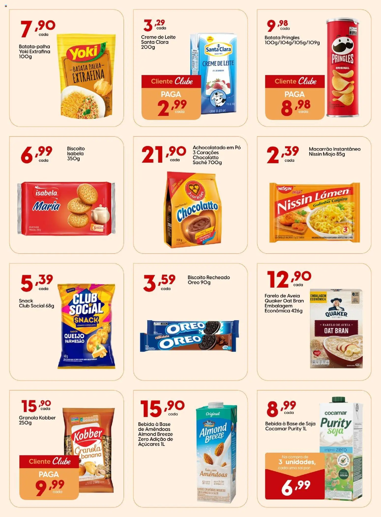 Rissul Folheto - válido de 19.02.2026 | Página: 3 | Produtos: Macarrão, Creme, Amêndoas, Batata