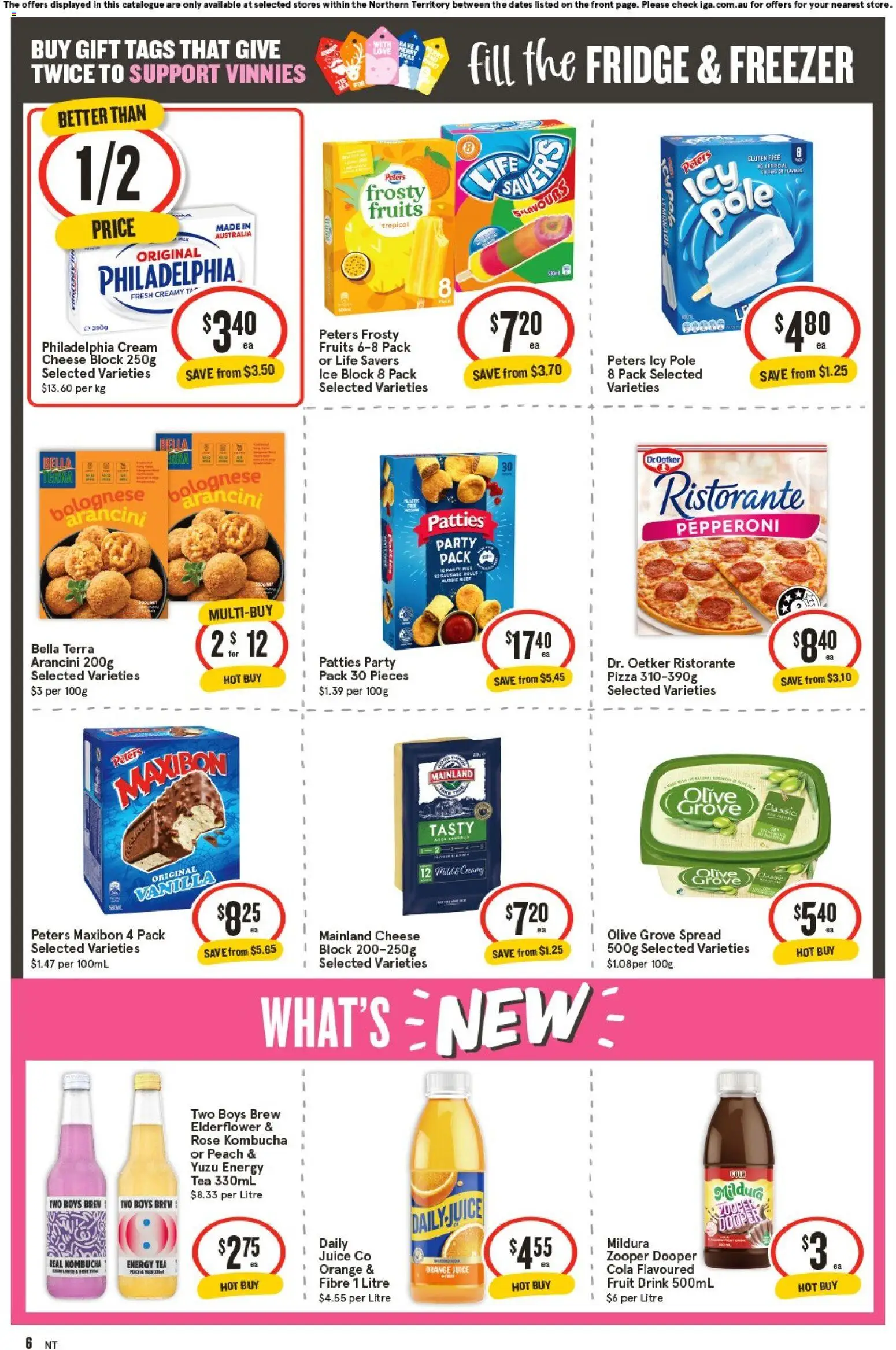 IGA catalogue - valid from 12.11.2025 | Page: 7 | Products: Juice, Tea, Fridge, Freezer