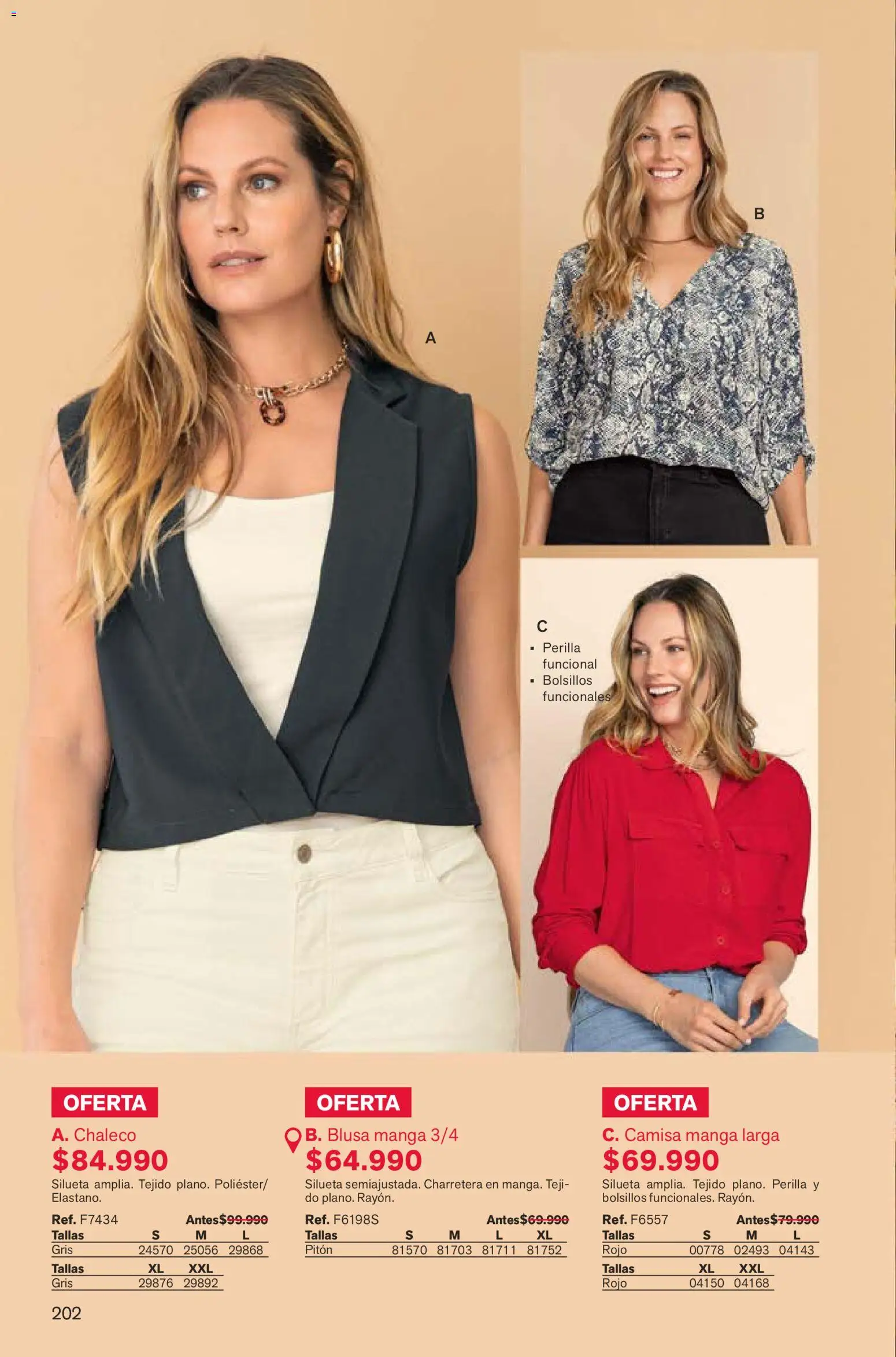 Leonisa revista - valida desde el 07.12.2025 | Página: 202 | Productos: Camisa, Blusa, Chaleco