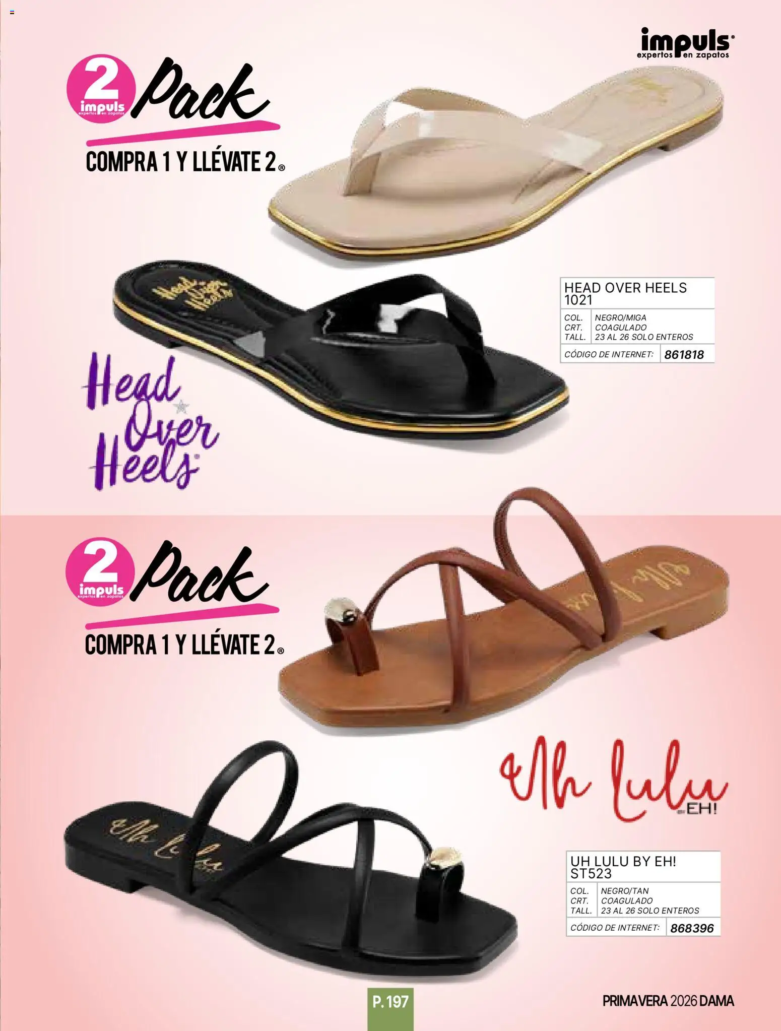 Nuevas ofertas de Impuls válidas en toda la República Mexicana desde el 01.01.2026. ¡Encuentra las mejores ofertas en Impuls catálogo Primavera! | Página: 199 | Productos: Zapatos