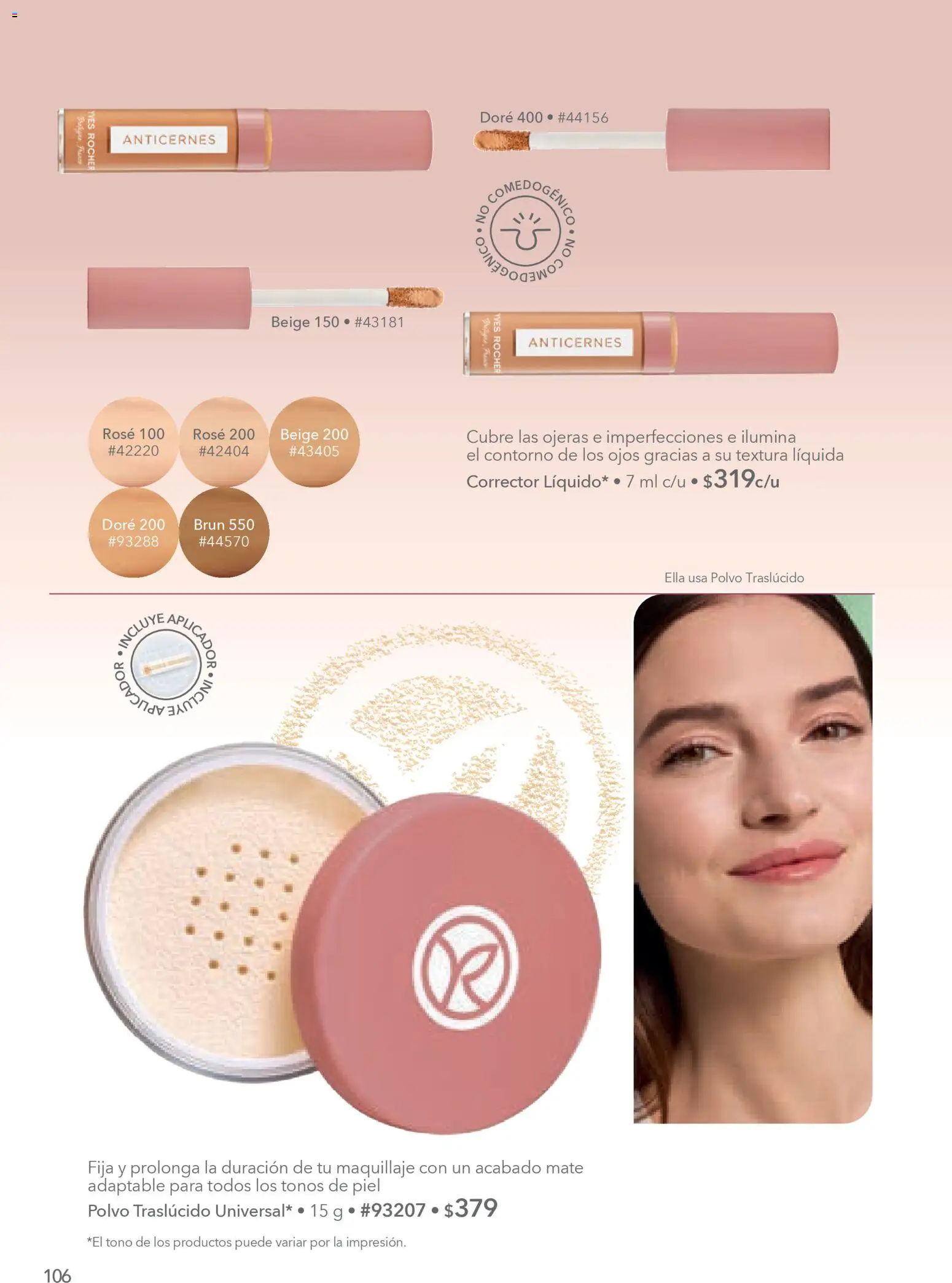 Nuevas ofertas de Yves Rocher válidas en toda la República Mexicana desde el 30.12.2025. ¡Encuentra las mejores ofertas en Yves Rocher campaña 1 2026! | Página: 108 | Productos: Contorno, Mate, Maquillaje, Corrector