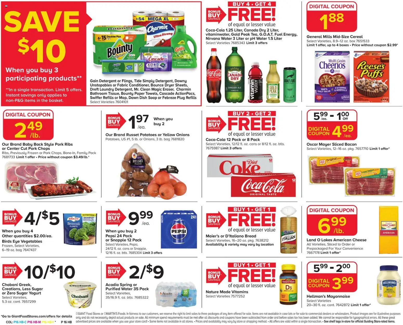 Giant Weekly Ad - valid from 27.03.2026 | Page: 5 | Products: Potatoes, Water, Case, Bag