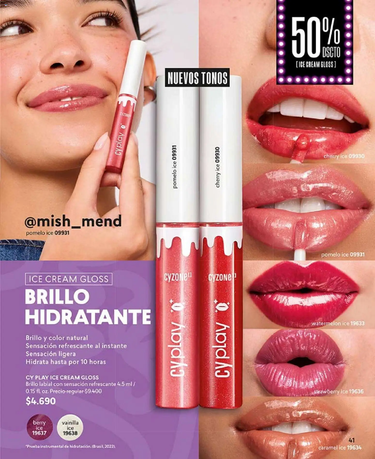 Catálogo CyZone Campaña 2 │ válido desde el 16.01.2026 | Página: 41 | Productos: Brillo, Labial
