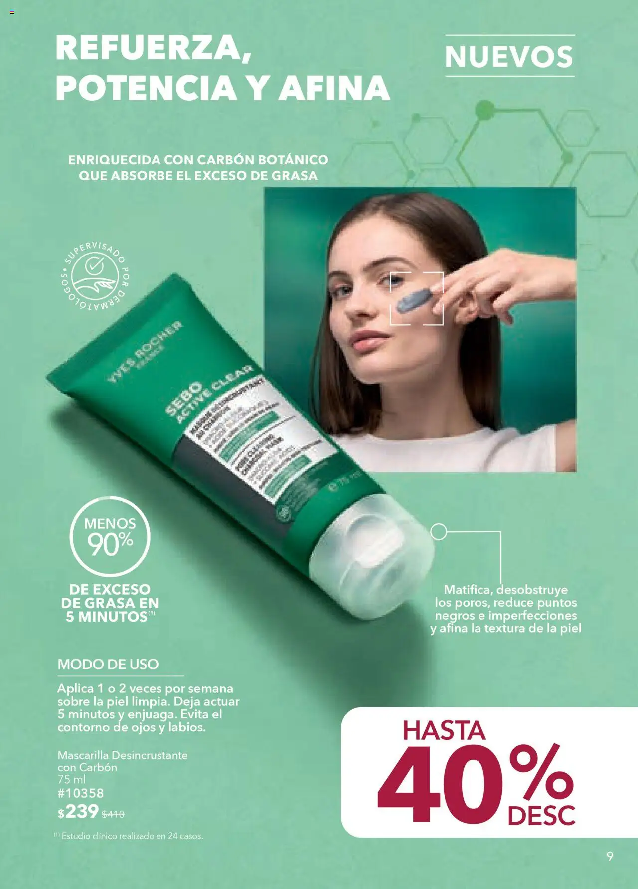 Nuevas ofertas de Yves Rocher válidas en toda la República Mexicana desde el 05.08.2025. ¡Encuentra las mejores ofertas en Yves Rocher - Campaña 11 2025! | Página: 9 | Productos: Contorno de ojos, Contorno, Mascarilla, Sobre