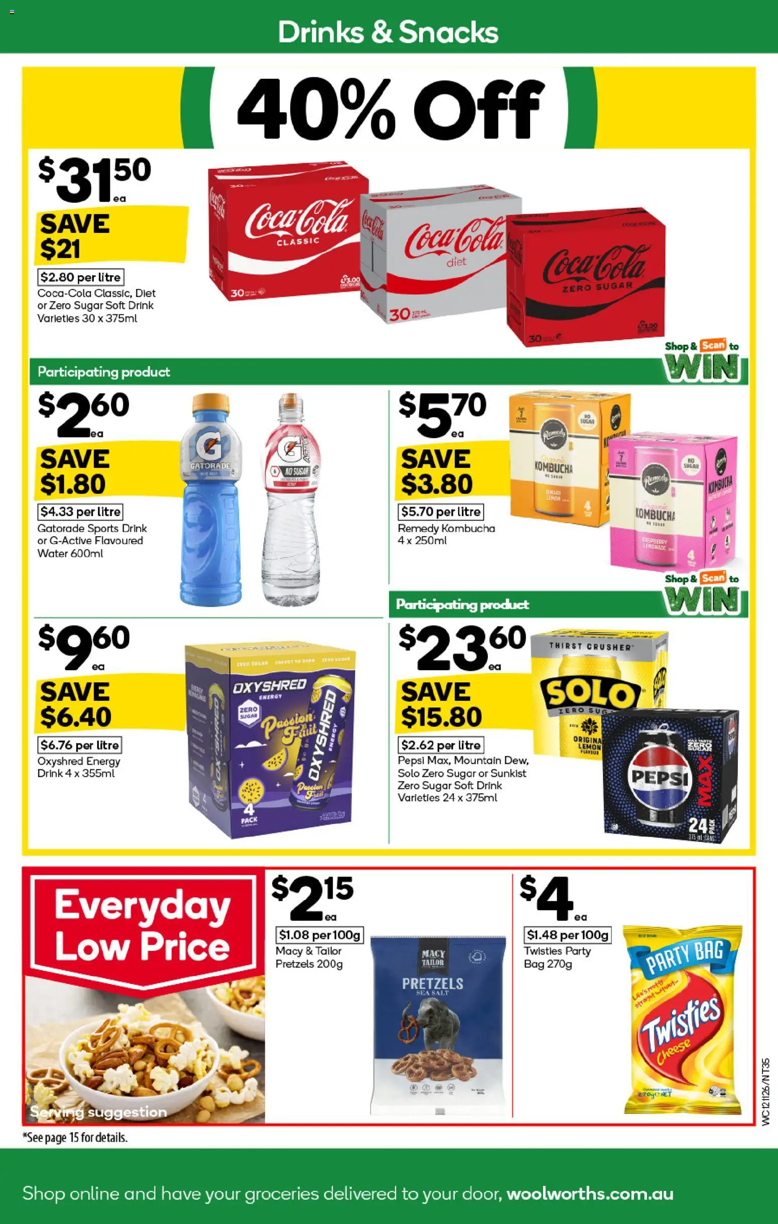 Woolworths catalogue - valid from 12.11.2025 | Page: 35 | Products: Pretzels, Salt, Sugar, Lemon
