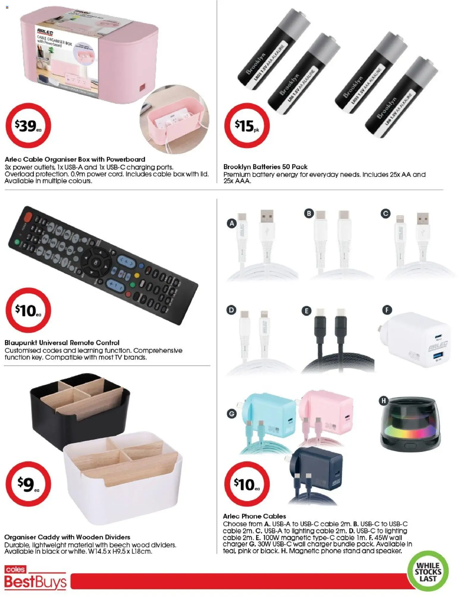 Coles catalogue - valid from 27.02.2026 | Page: 5 | Products: Battery, Caddy, Wood, Batteries