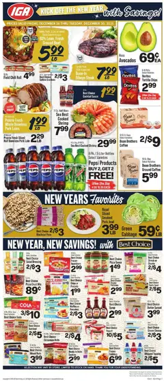 Preview of IGA weekly ads valid from 26.12.2025
