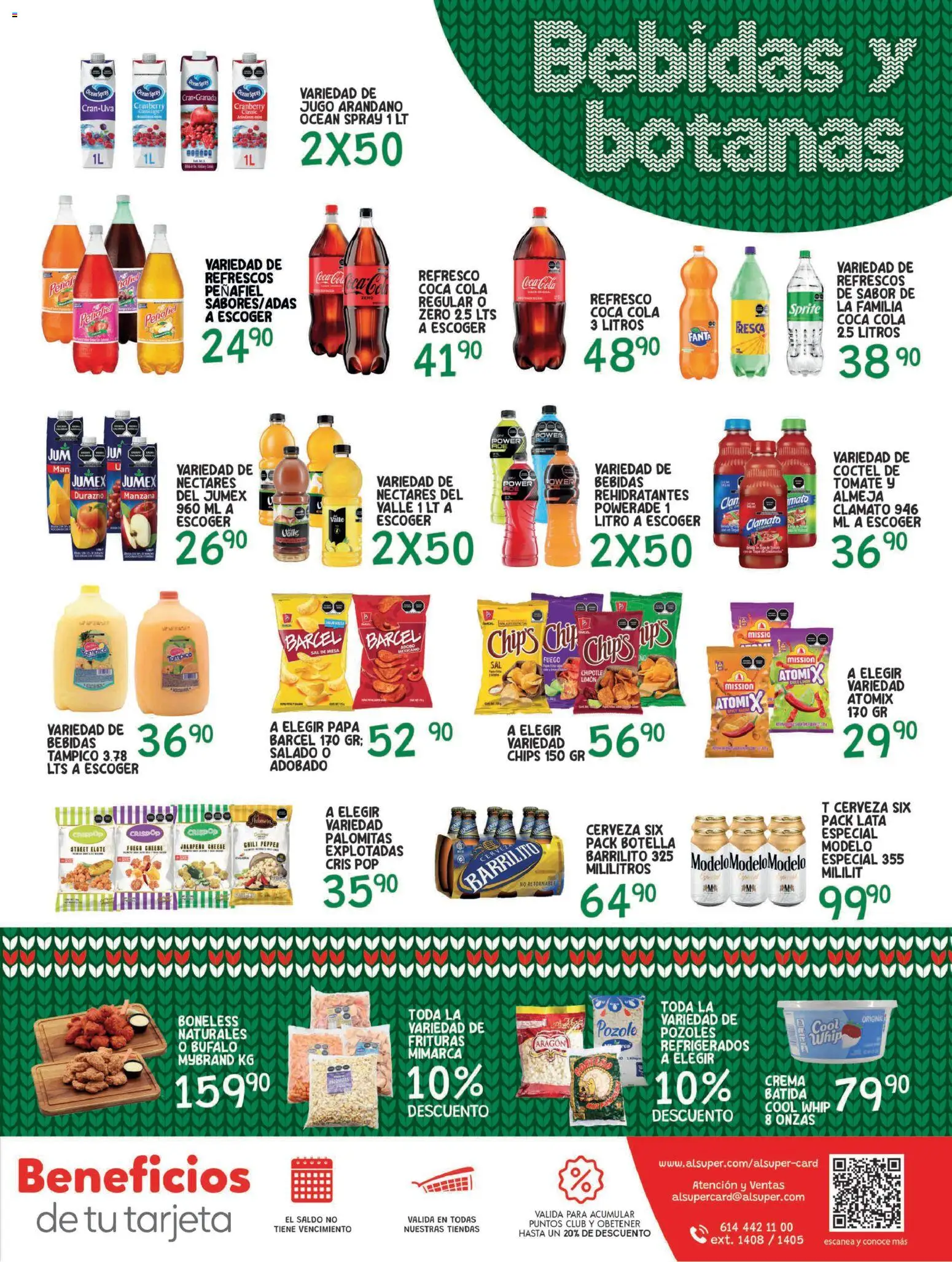 Nuevas ofertas de Alsuper válidas en toda la República Mexicana desde el 09.12.2025. ¡Encuentra las mejores ofertas en Alsuper folleto Zacatecas! | Página: 7 | Productos: Papa, Durazno, Crema, Manzana