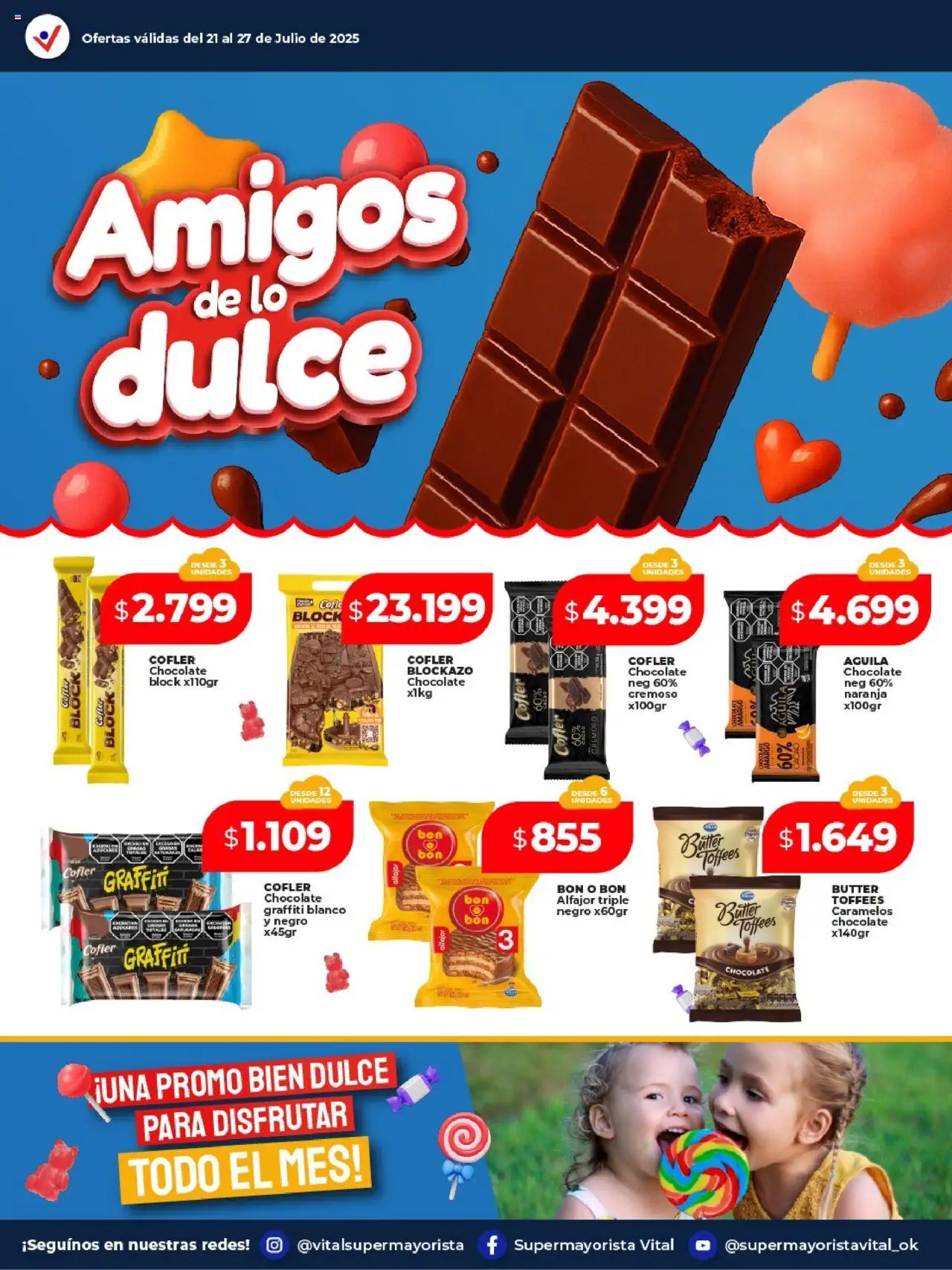 Vital - Amigos de lo dulce  │ válido desde el 21.07.2025 | Página: 1 | Productos: Chocolate, Alfajor