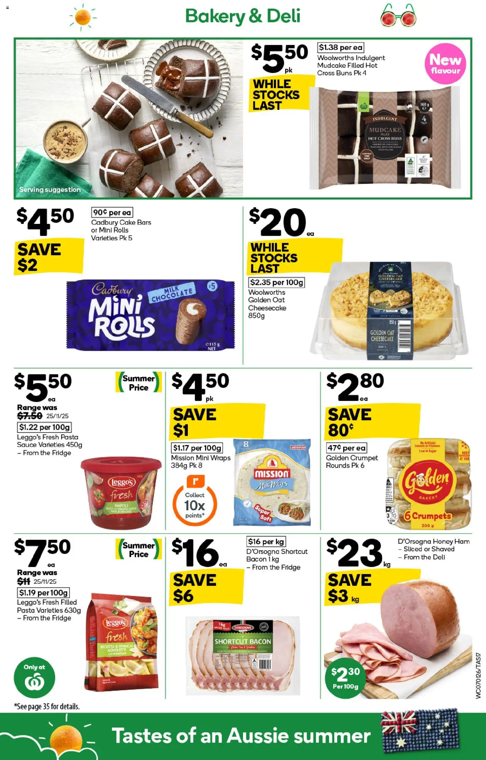 Woolworths catalogue - valid from 07.01.2026 | Page: 17 | Products: Bacon, Crumpets, Honey, Bakery