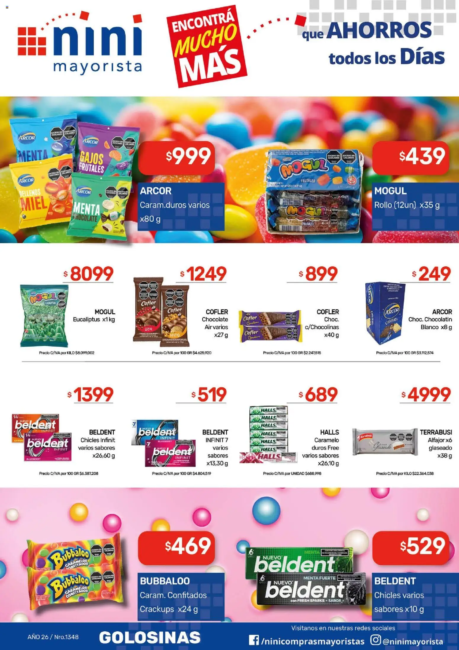 NINI Mayorista - Ofertas │ válido desde el 23.02.2026 | Página: 27 | Productos: Chicles, Leche, Chocolate, Alfajor