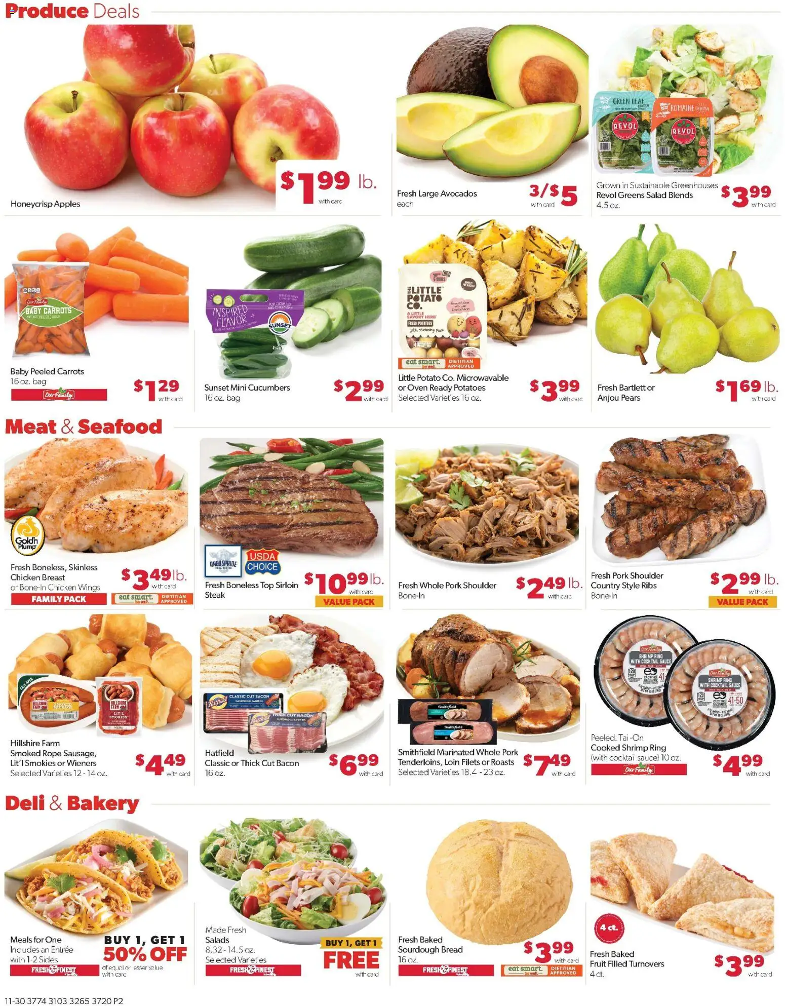 Family Fare Weekly Ad - NE - valid from 30.11.2025 | Page: 3 | Products: Bakery, Bread, Seafood, Oven
