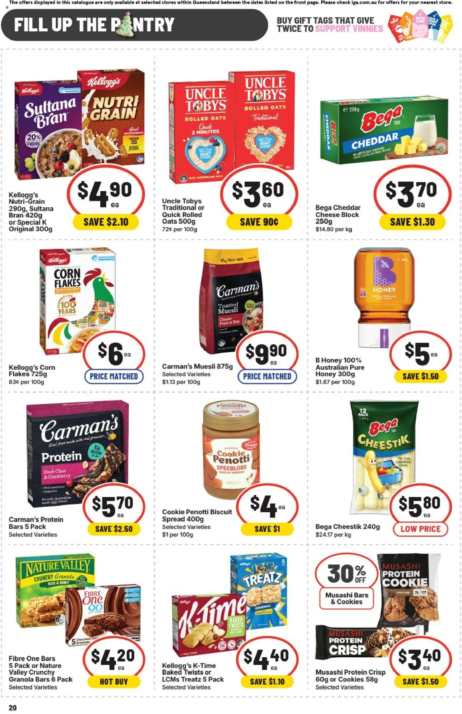 IGA catalogue - valid from 19.11.2025 | Page: 21 | Products: Cheese, Chocolate, Granola, Flakes