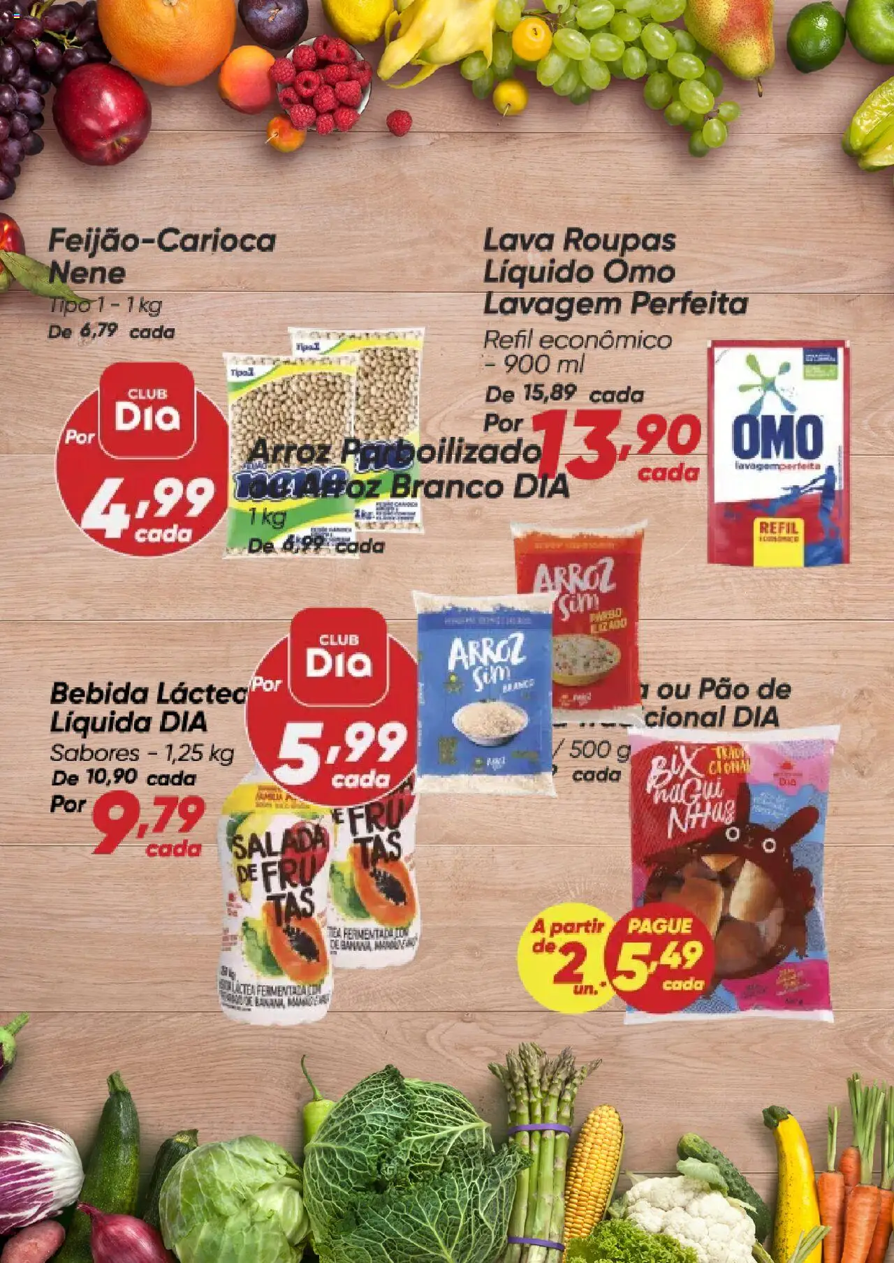 Dia Folheto - válido de 25.08.2025 | Página: 4 | Produtos: Pão, Arroz, Roupas, Salada