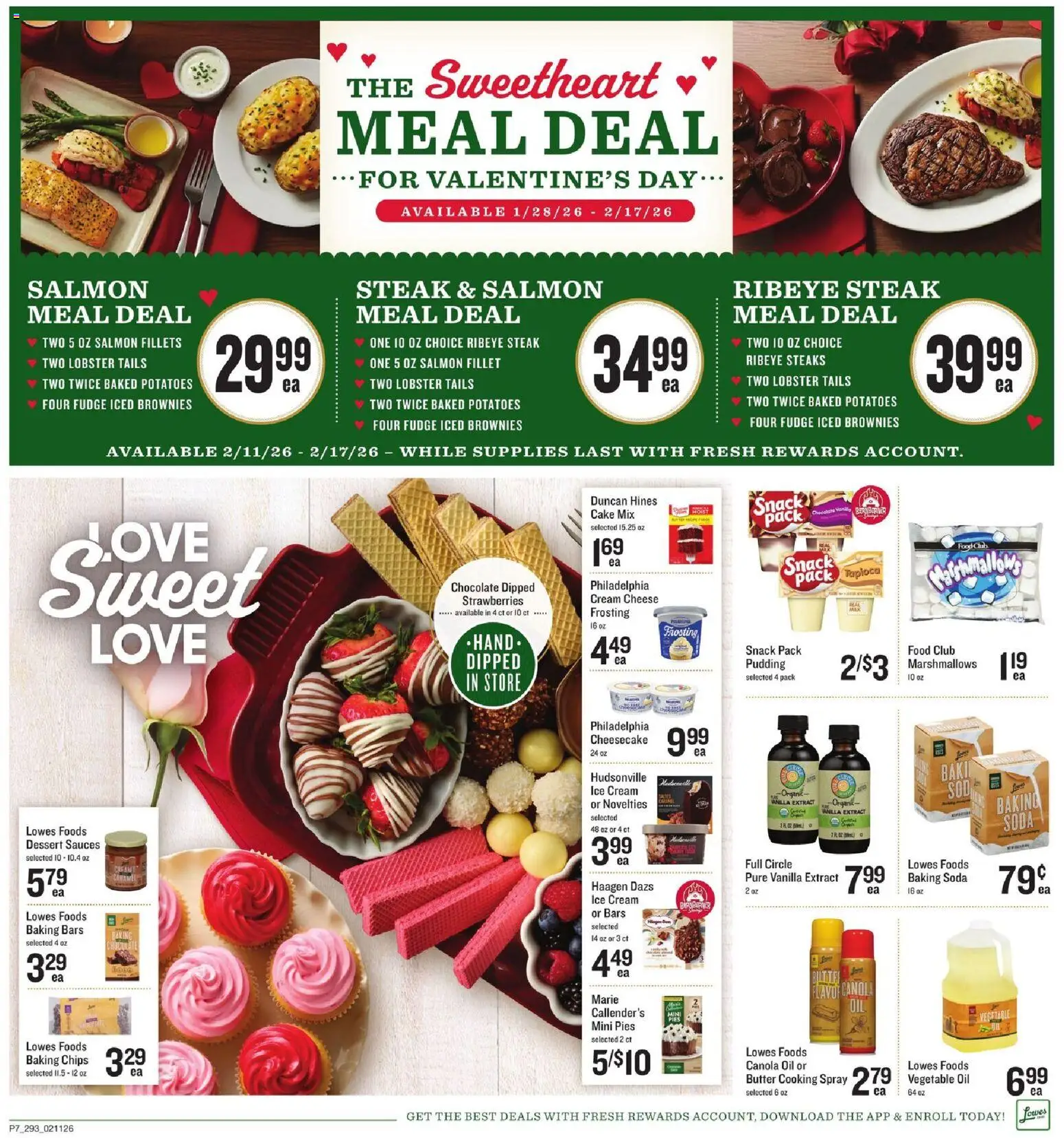 Lowes Foods Weekly Ad - SC - valid from 11.02.2026 | Page: 10 | Products: Cheese, Oil, Chocolate, Potatoes