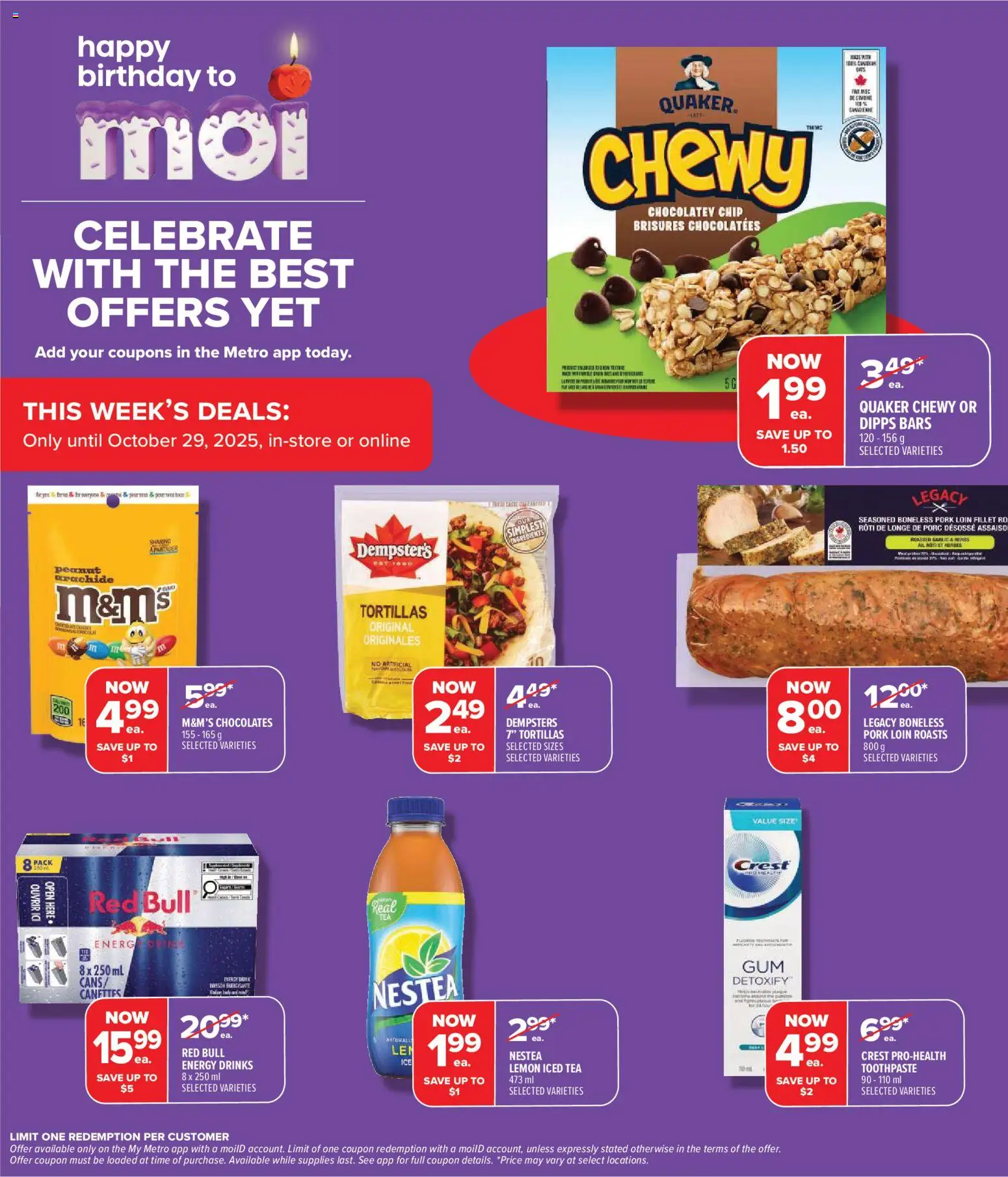 Metro flyer valid from 23.10.2025 | Page: 5 | Products: Tea, Toothpaste, Pork