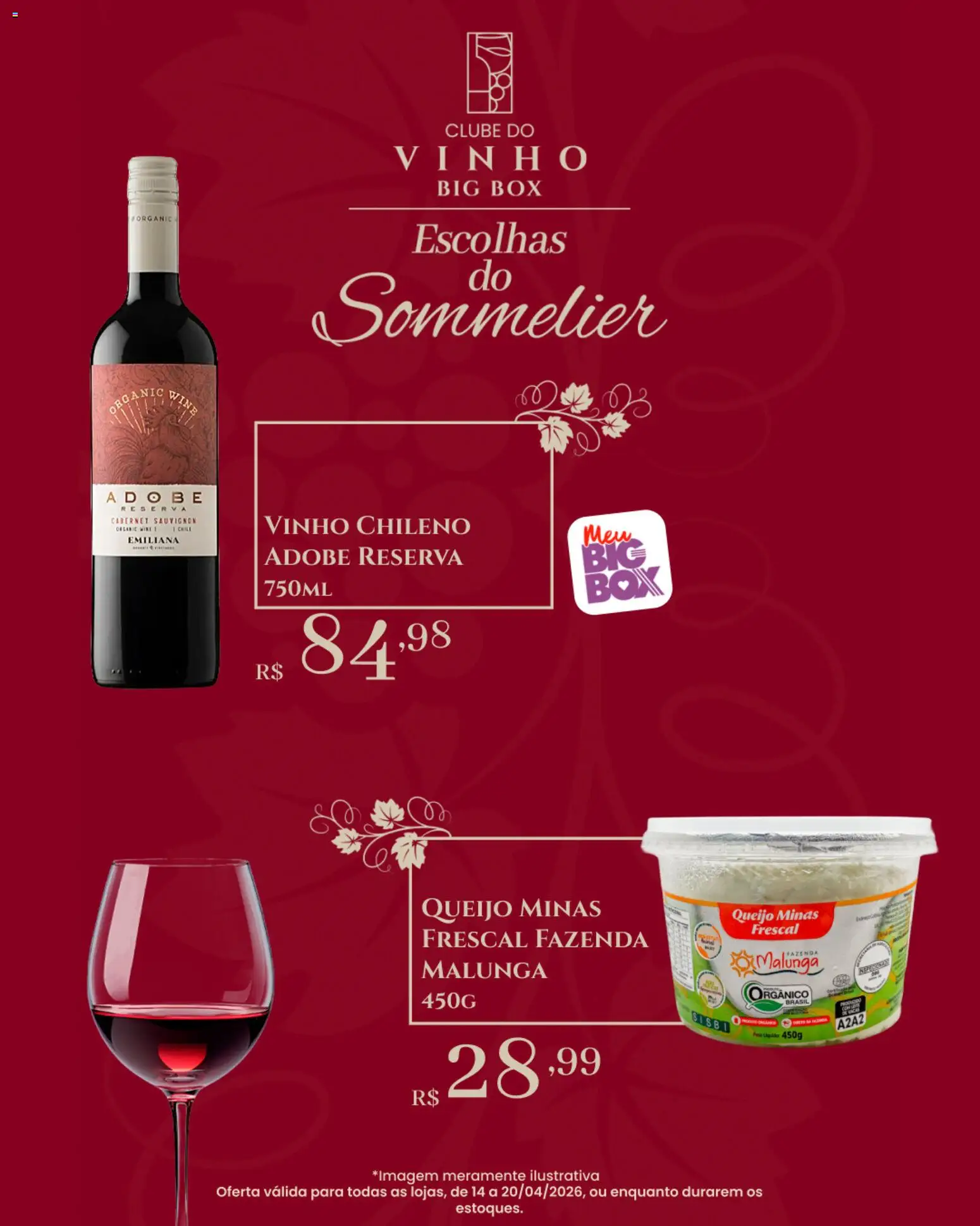 Big Box Folheto - válido de 14.04.2026 | Página: 10 | Produtos: Queijo, Vinho