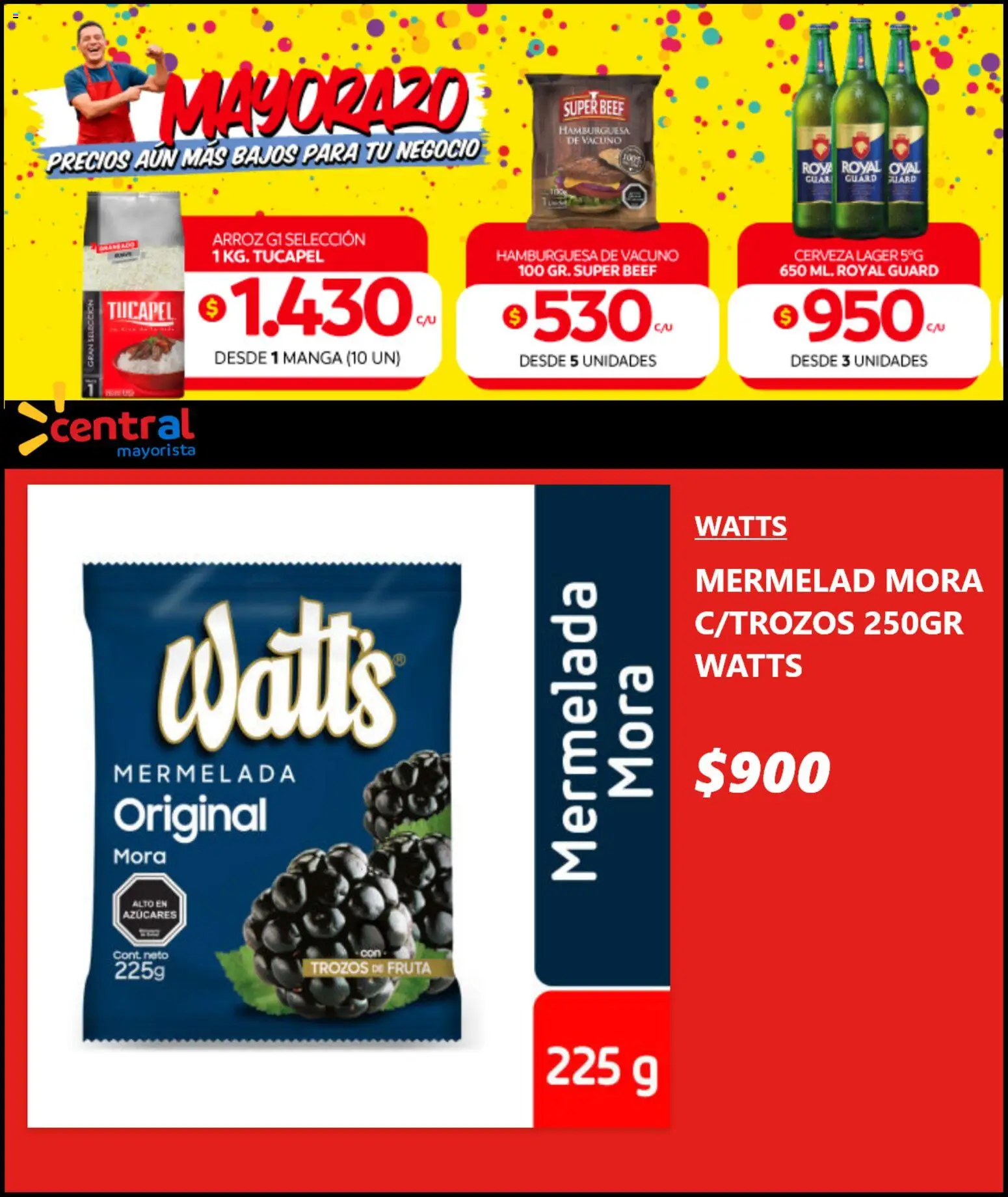 Central Mayorista ofertas  │ válido desde el 04.03.2026 | Página: 4 | Productos: Mermelada, Manga, Cerveza, Arroz