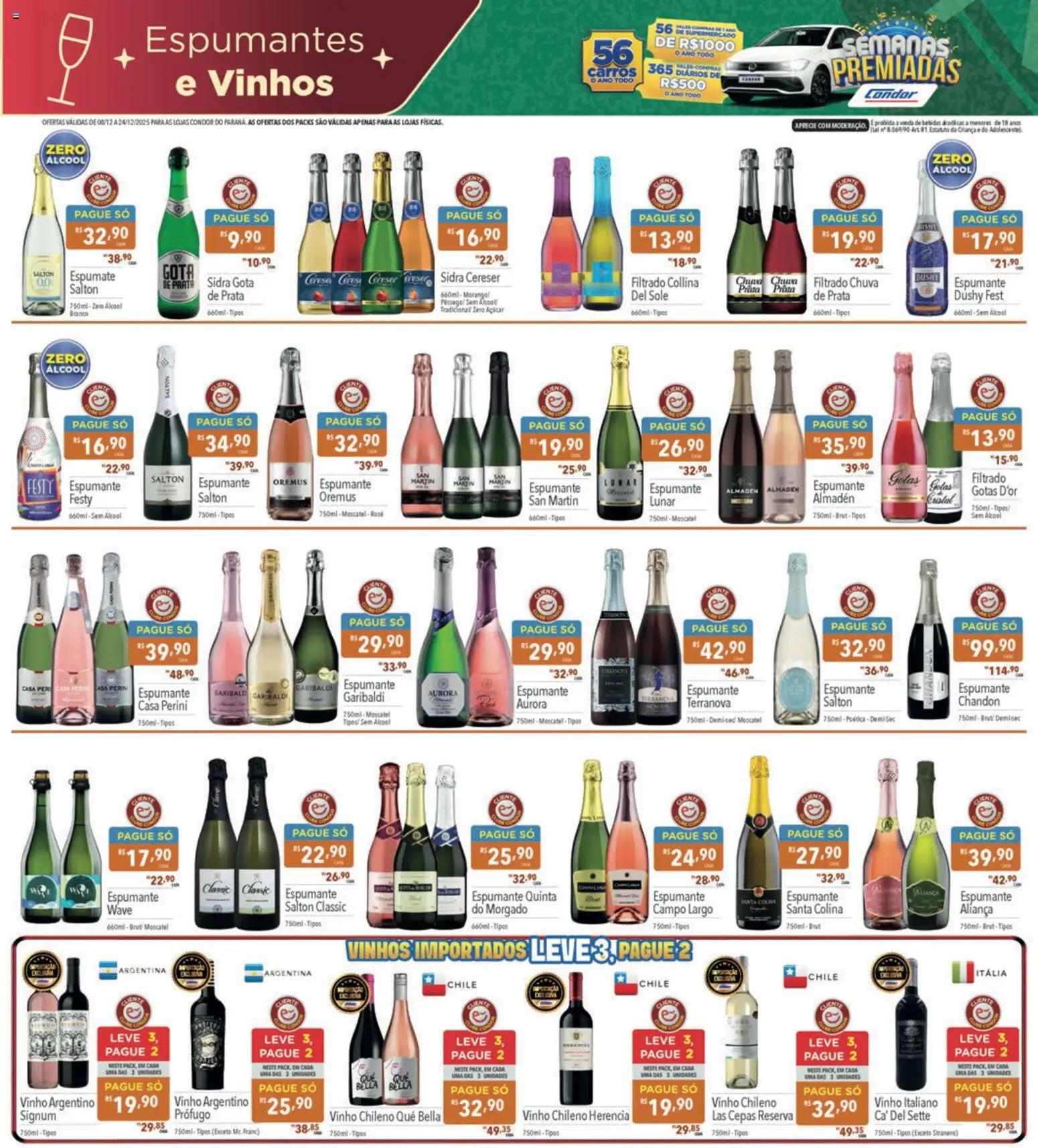 Supermercados Condor Folheto - válido de 08.12.2025 | Página: 5 | Produtos: Espumante, Aliança, Vinho