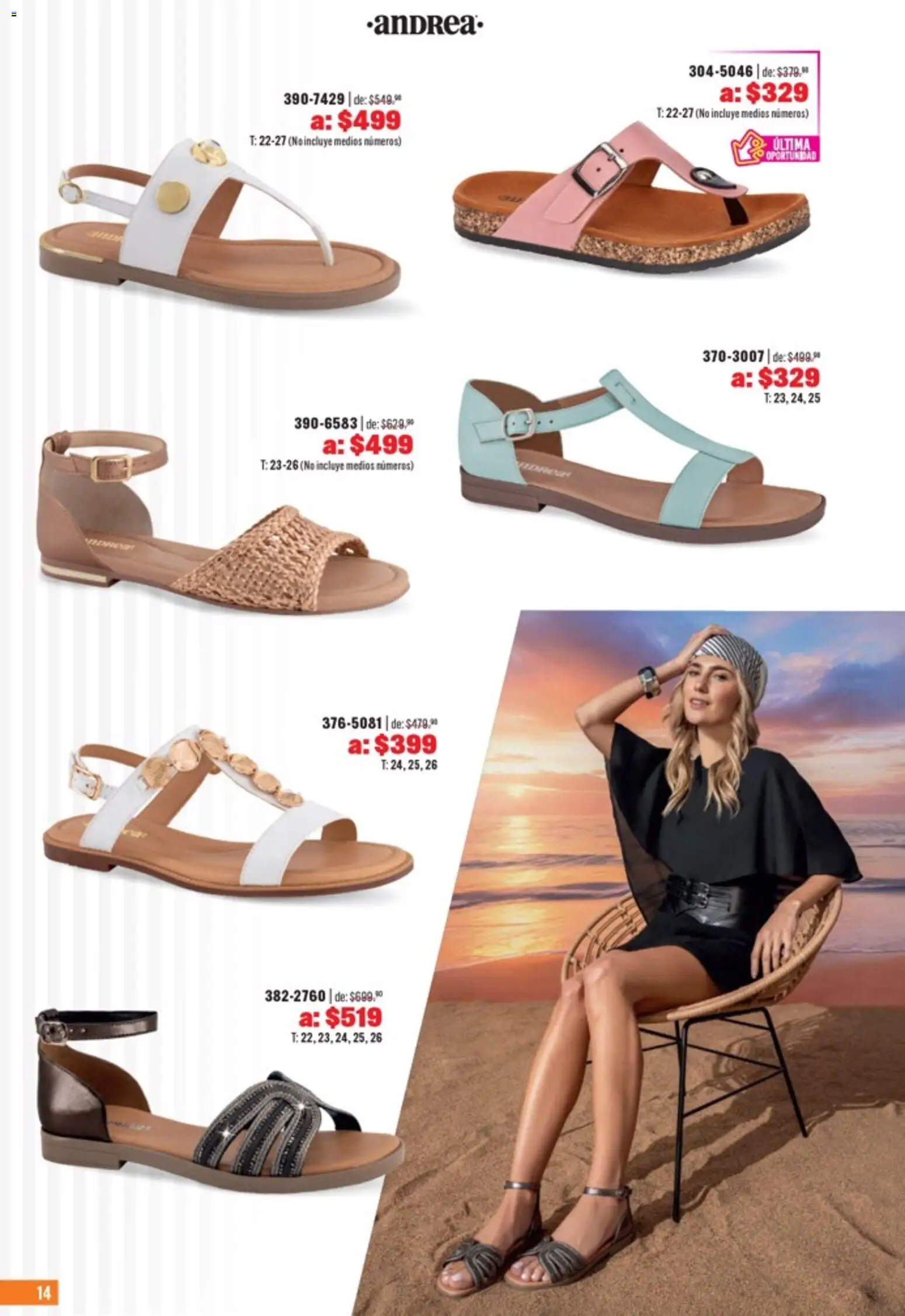 Nuevas ofertas de Andrea válidas en toda la República Mexicana desde el 05.04.2026. ¡Encuentra las mejores ofertas en Andrea catálogo Outlet! | Página: 14
