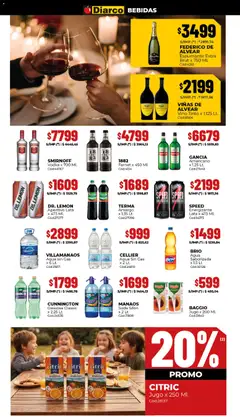 Vista previa Diarco ofertas válido desde el 16.03.2026 | Página: 8 | Productos: Vodka, Soda, Agua, Vino