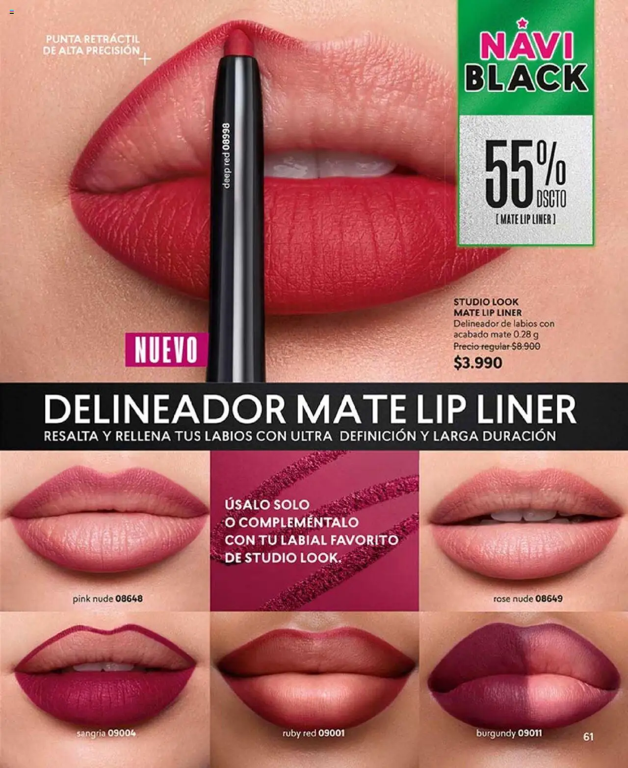 Catálogo CyZone Campaña 17 │ válido desde el 14.10.2025 | Página: 61 | Productos: Mate, Delineador, Labial