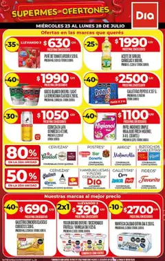 Vista previa Supermercado DIA Ofertas válido desde el 23.07.2025