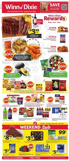 Preview of Winn Dixie weekly ads valid from 28.11.2025