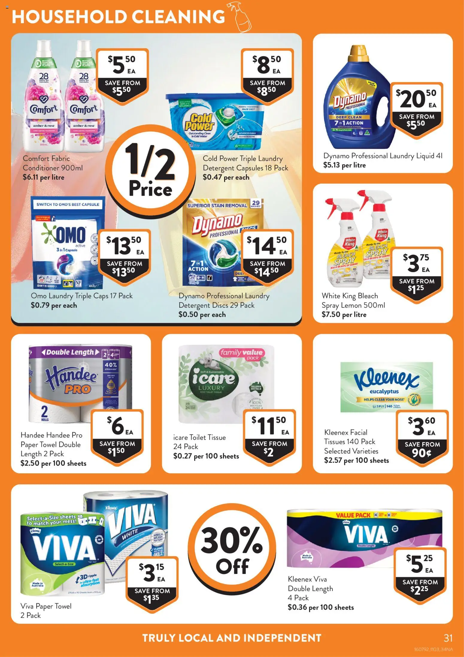 Foodworks catalogue - valid from 11.03.2026 | Page: 31 | Products: Toilet, Household, Sustainable, Lemon