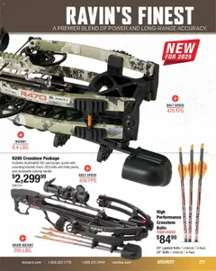 Preview of Cabela's weekly ads valid from 11.08.2025 | Page: 271 | Products: Bolts, Crossbow, Archery, Weight
