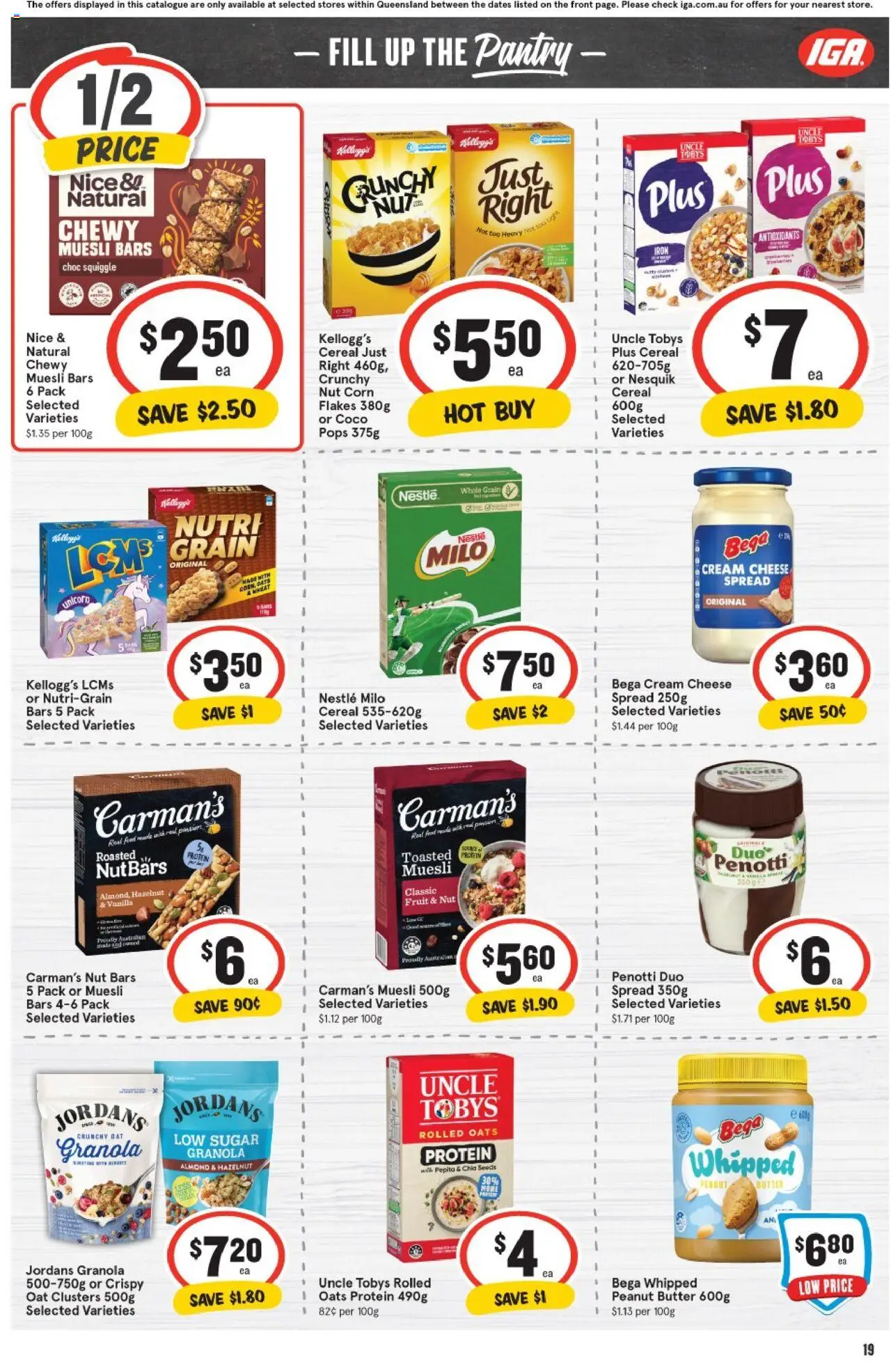 IGA catalogue - valid from 27.08.2025 | Page: 17 | Products: Granola, Flakes, Seeds, Iron
