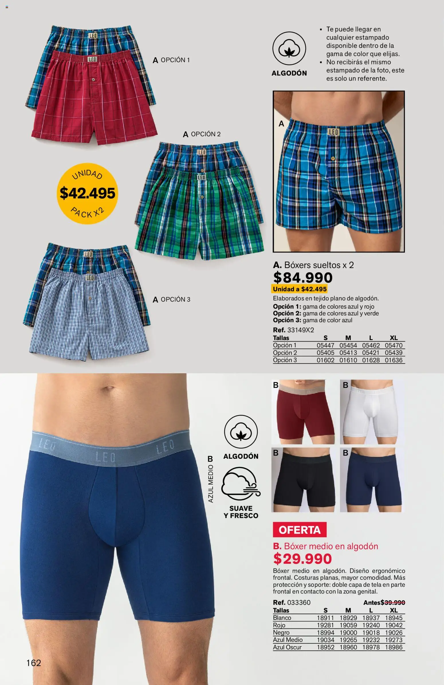Leonisa revista - valida desde el 03.04.2026 | Página: 162 | Productos: Té, Algodón, Boxers