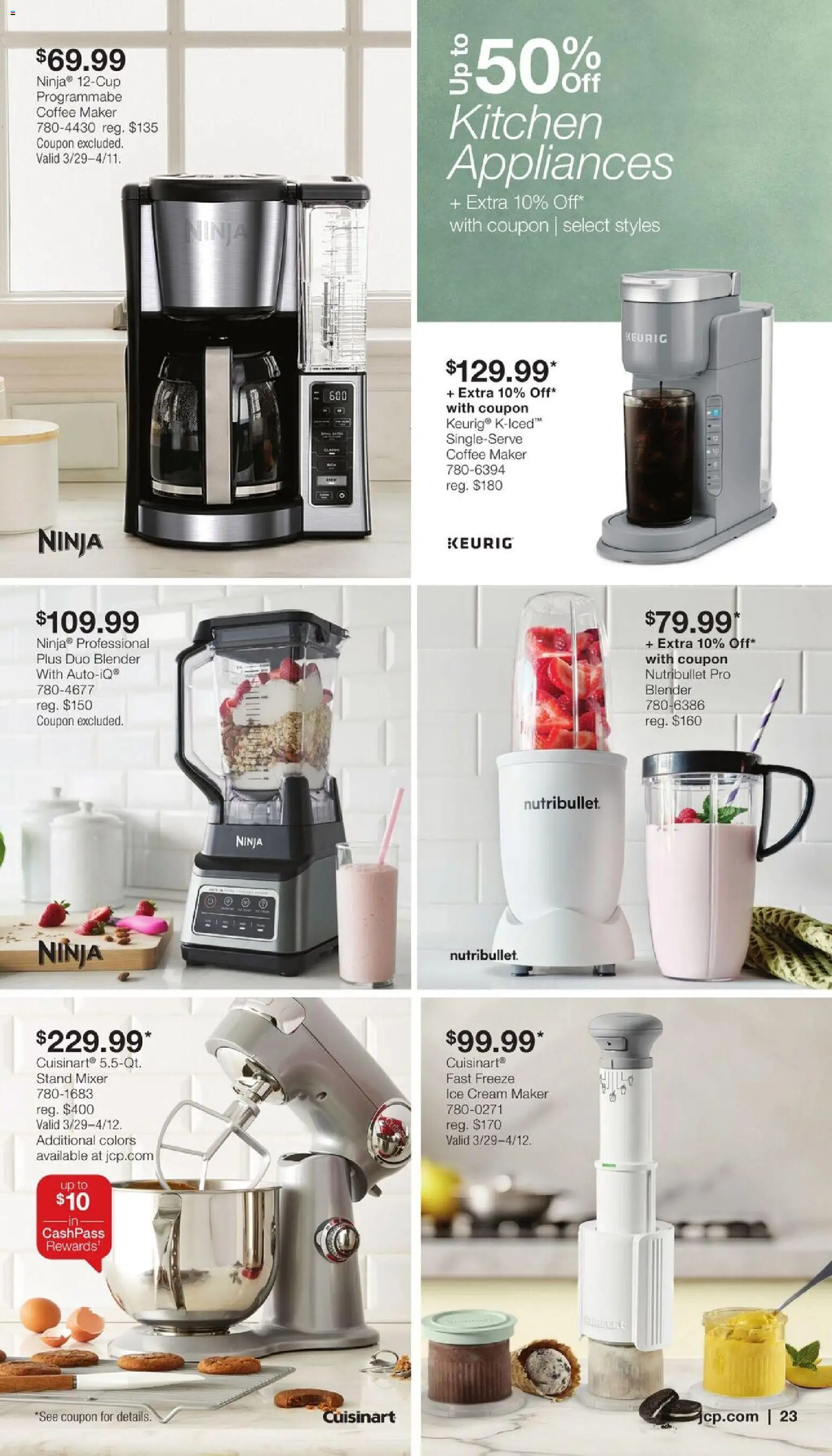 JCPenney Our Biggest Home Sale of the Season - valid from 23.03.2026 | Page: 22 | Products: Coffee, Ice cream, Coffee maker, Mixer