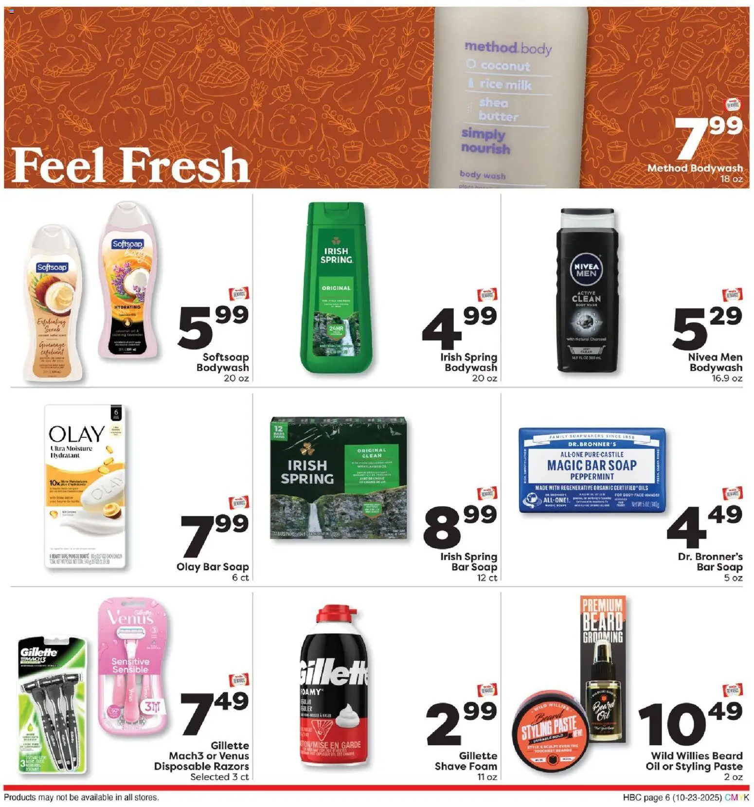 Weis Hello Autumn - valid from 23.10.2025 | Page: 9 | Products: Soap, Rice, Bar Soap, Body Wash