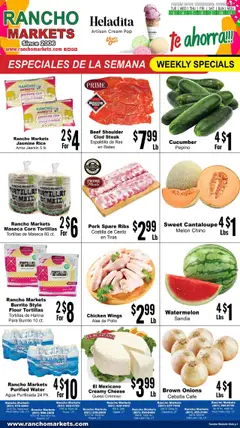 Preview of Rancho Markets weekly ads valid from 05.08.2025
