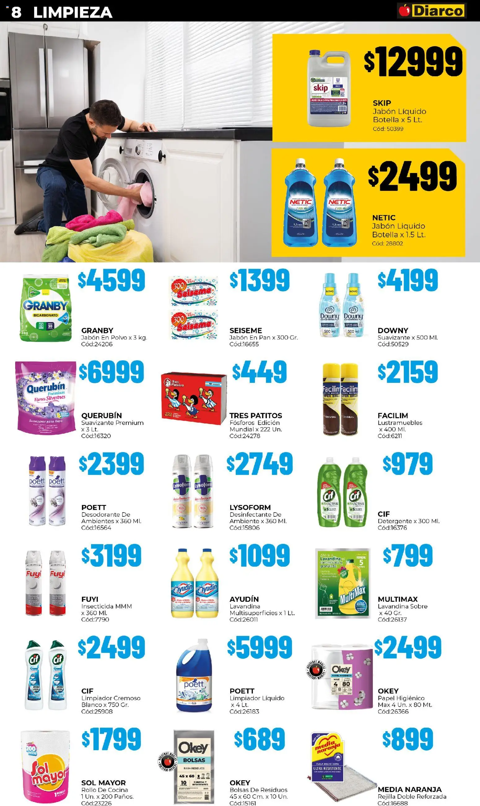 Diarco - Ofertas  │ válido desde el 24.11.2025 | Página: 8 | Productos: Fósforos, Botella, Pollo, Polvo