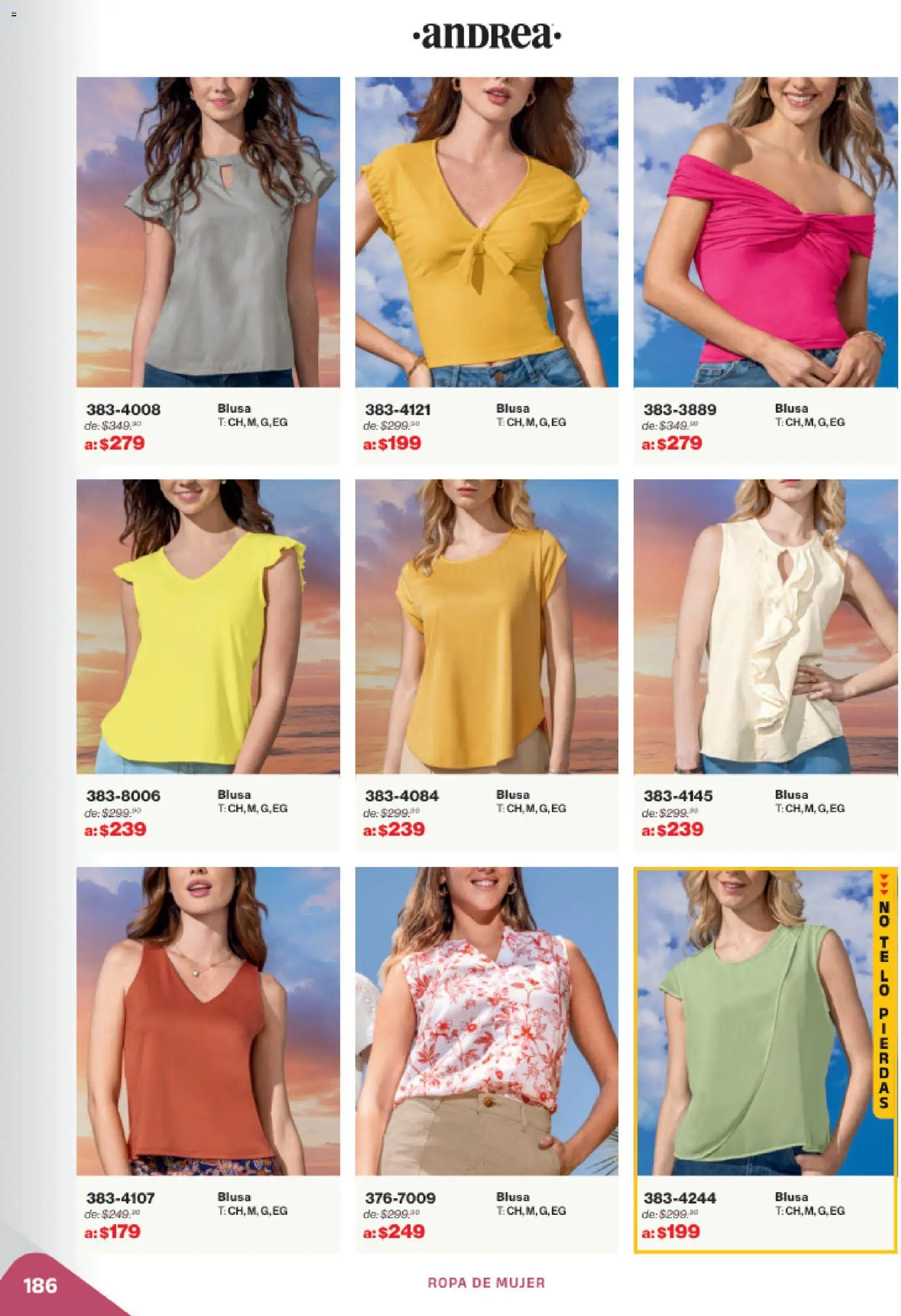 Nuevas ofertas de Andrea válidas en toda la República Mexicana desde el 02.11.2025. ¡Encuentra las mejores ofertas en Andrea catálogo Outlet! | Página: 186 | Productos: Blusa, Ropa